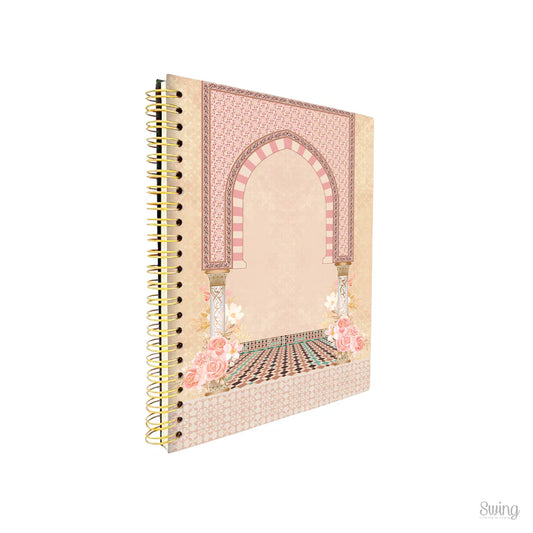 Islamic Wire-O Gold Ring Notebook