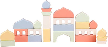 Masjid Blocks | Islamic Montessori Wooden Stacking Toy & Building Set, Mosque Construction