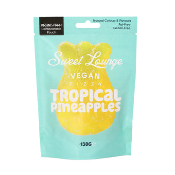 Vegan fizzy tropical pineapples - Sweet Lounge