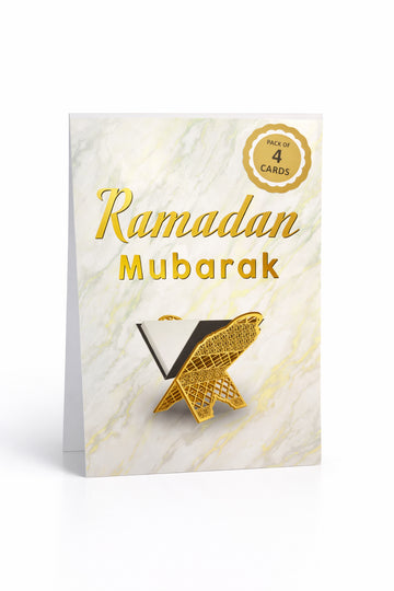 Ramadan Mubarak Greeting Card 4 Pack