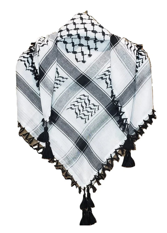 Black And White Keffiyeh