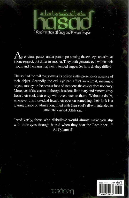 Hasad A Condemnation of envy and envious people By Ibn Qayyim Al-Jawziyyah
