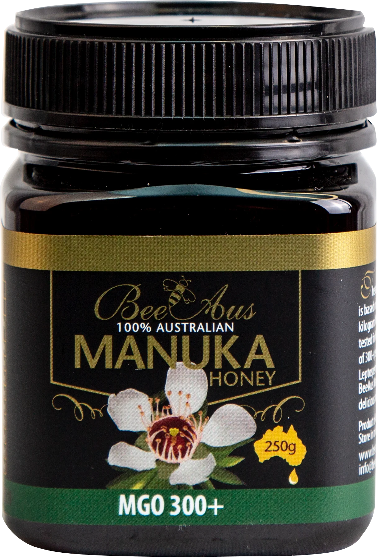 Manuka Honey 300+ MGO 250gms By Bee Aus