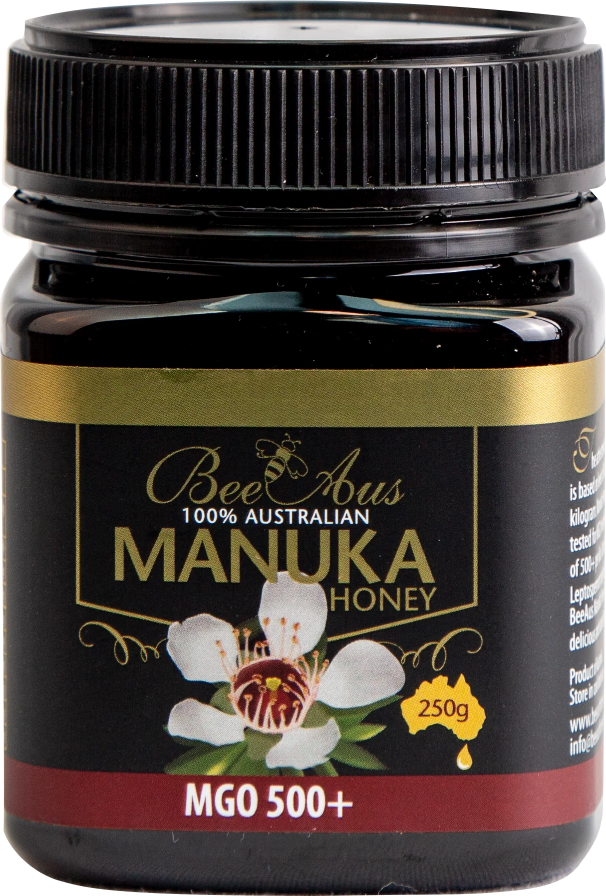 Manuka Honey 500+ MGO 250gms By Bee Aus