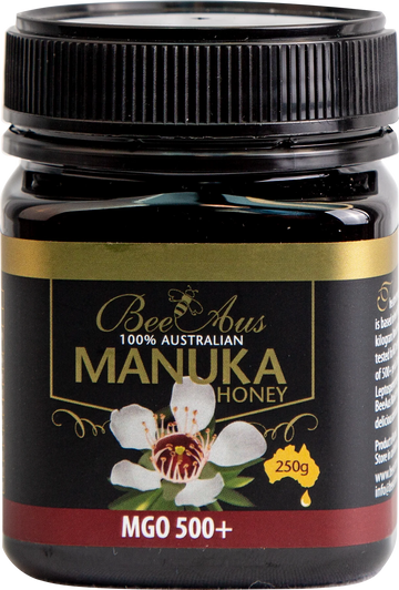 Manuka Honey 500+ MGO 250gms By Bee Aus