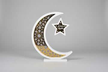 Light up Moon And Star With Ramadan Kareem