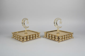 Gold Serving Trays - Set Of Two