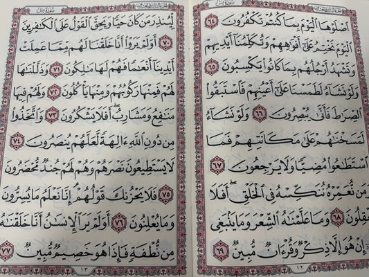 5 Surah Compilation Large print