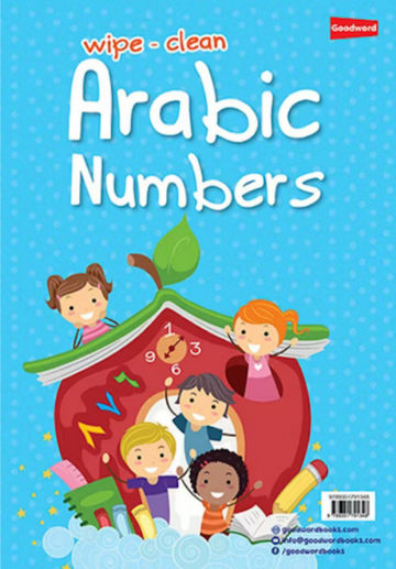 Wipe-clean arabic numbers