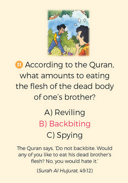 Quran quiz cards