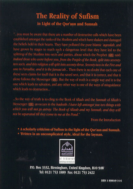 The reality of Sufism In Light Of The Qur’an & Sunnah By Shaykh Muhammad Ibn Rabee' Ibn Haadee Al-Madkhalee