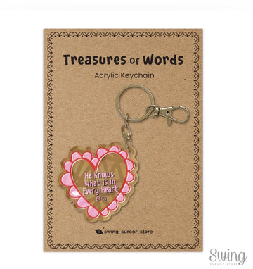 Treasure of Words Acrylic Keychains