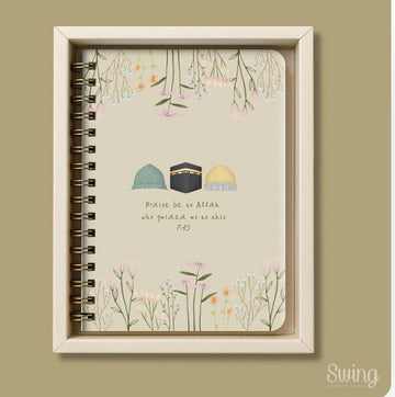 Islamic Wire-O Gold Ring Notebook