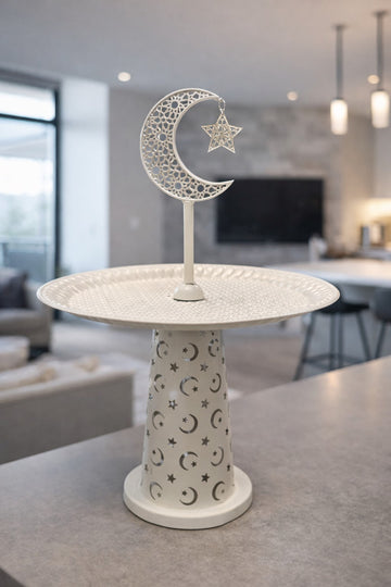 Metal Moon Serving Tray