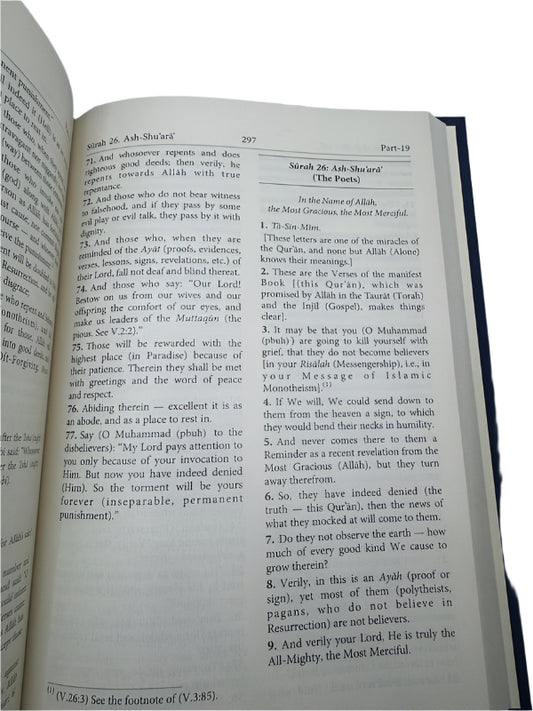 Interpretations of the meanings of The Noble Quran in English By Dr Muhammad Taqi-Ud-Deen Al- Hilali And Dr Muhammad Muhsin Khan
