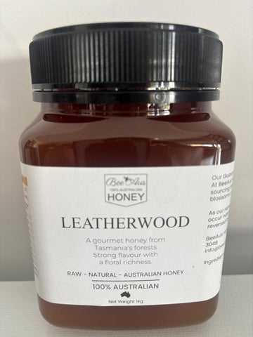 Leatherwood Raw Natural Australian honey 1kg By Bee Aus