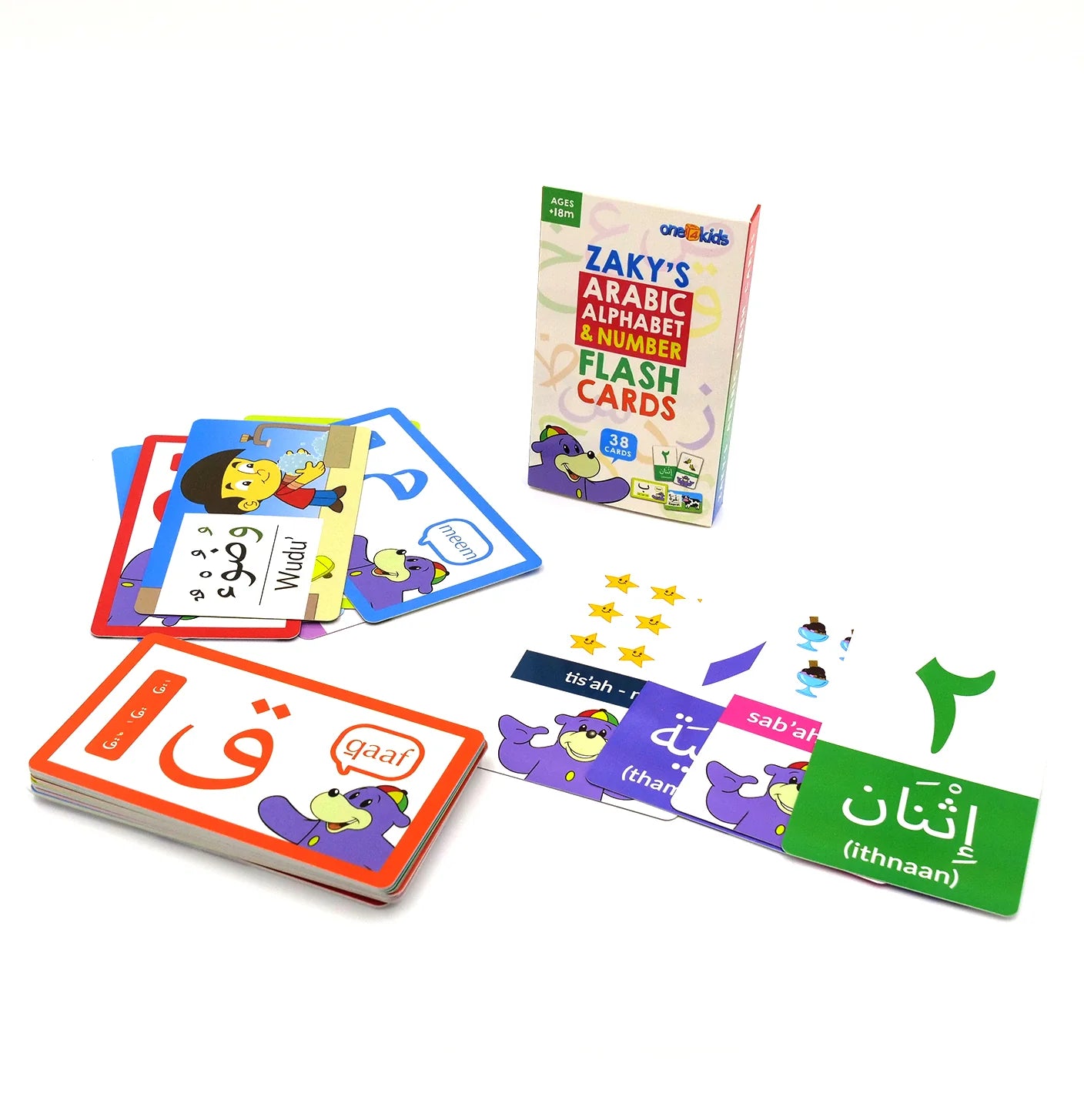 ZAKY'S Arabic Alphabet & Number Flash Cards