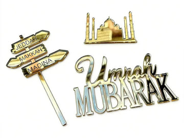 Umrah Mubarak Cake topper