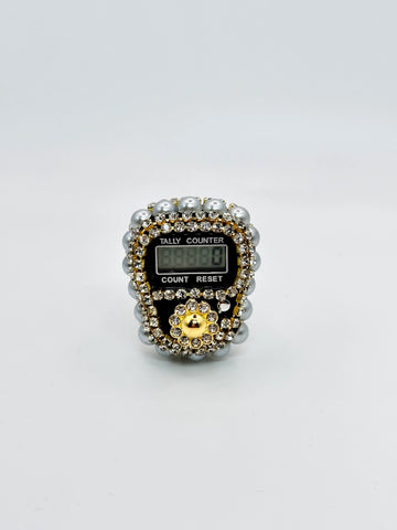 Tasbih Counter With Gems And Beads