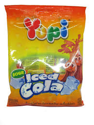 Yupi sour iced Cola Lolly Bag