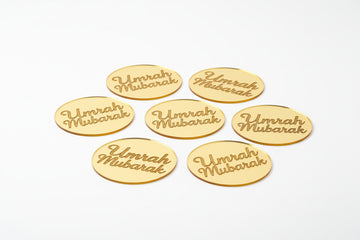 Acrylic Cupcake Toppers - Gold