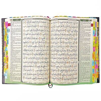 The Noble Quran (A5 Small with Tags) Word-By-Word Translation & Color Coded Tajweed (Arabic-English)