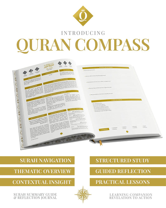 Quran Compass: Surah by Surah Study Guide & Reflection Journal