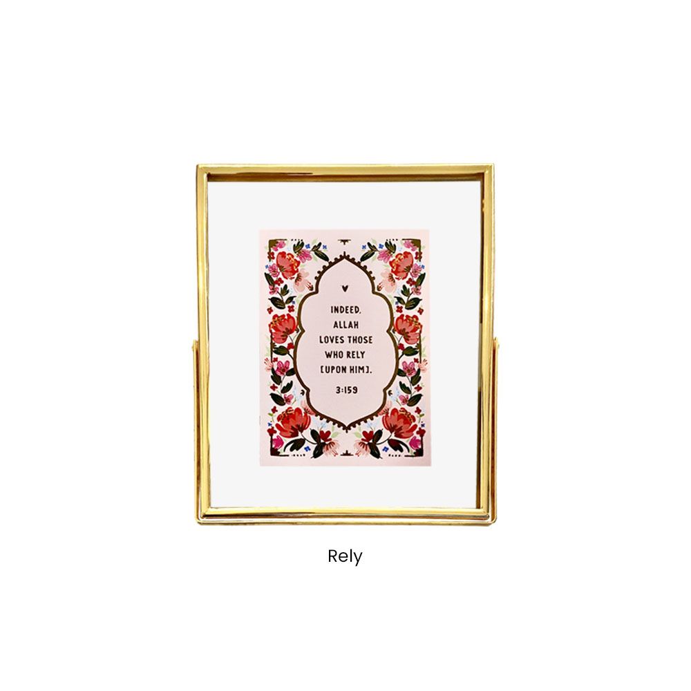 Gold Foiled with Frame : Rely