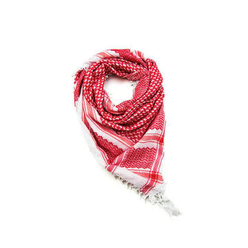 Keffiyeh - Red And White