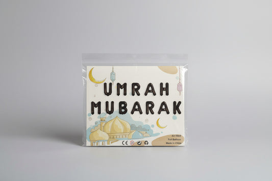 Umrah Mubarak Foil Balloon set